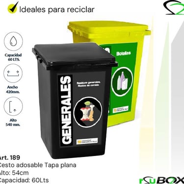 Contenedor diferenciado por tipo de residuo