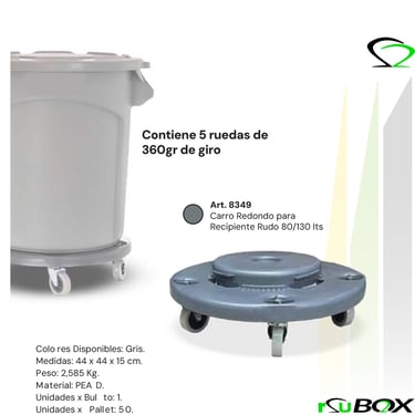 Carro de residuos industrial RSU BOX