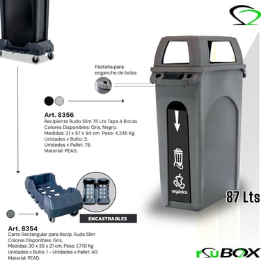 Cesto slim variante RSU BOX