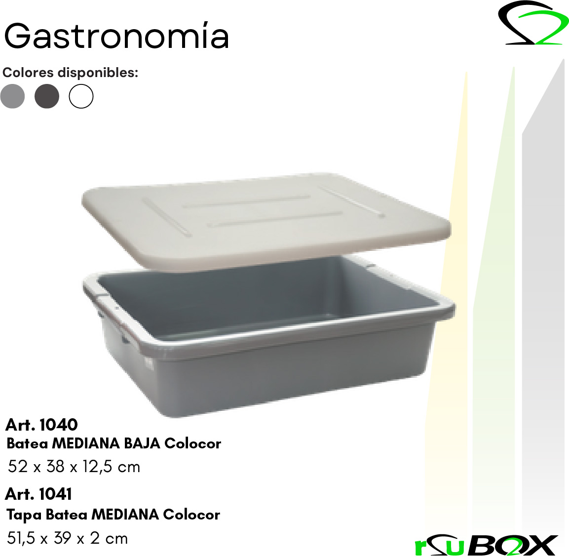 Art. 1040 — Batea Mediana Baja Colocor 52×38×12,5 cm